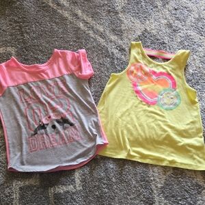 Wonder Nation Pink and Yellow Kids Tees